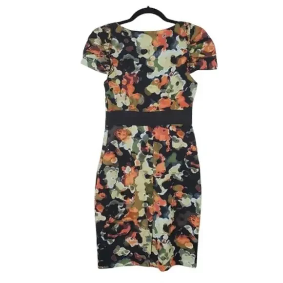 Anthropologie Moulinette Souers Silk Blend Floral Dress 0 - Picture 3 of 7